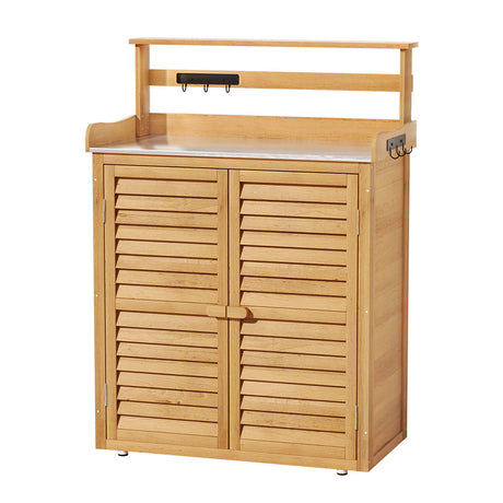 Gardeon 2-in-1 Outdoor Storage Cabinet & Workbench