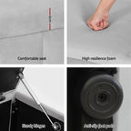 Artiss Velvet Grey Storage Ottoman 103cm