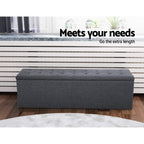 Elegant Upholstered Storage Ottoman Bench