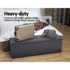Elegant Upholstered Storage Ottoman Bench