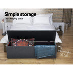 Elegant Upholstered Storage Ottoman Bench