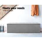 Elegant Upholstered Storage Ottoman Bench