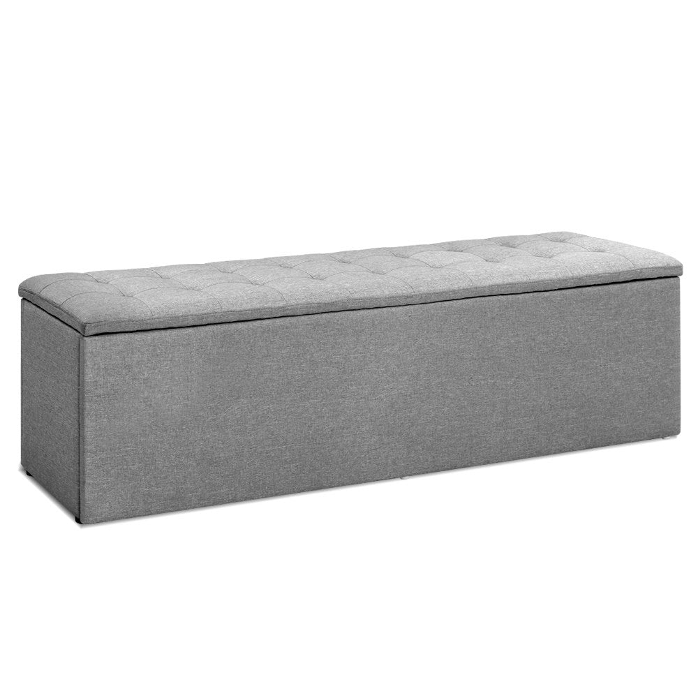 Elegant Upholstered Storage Ottoman Bench