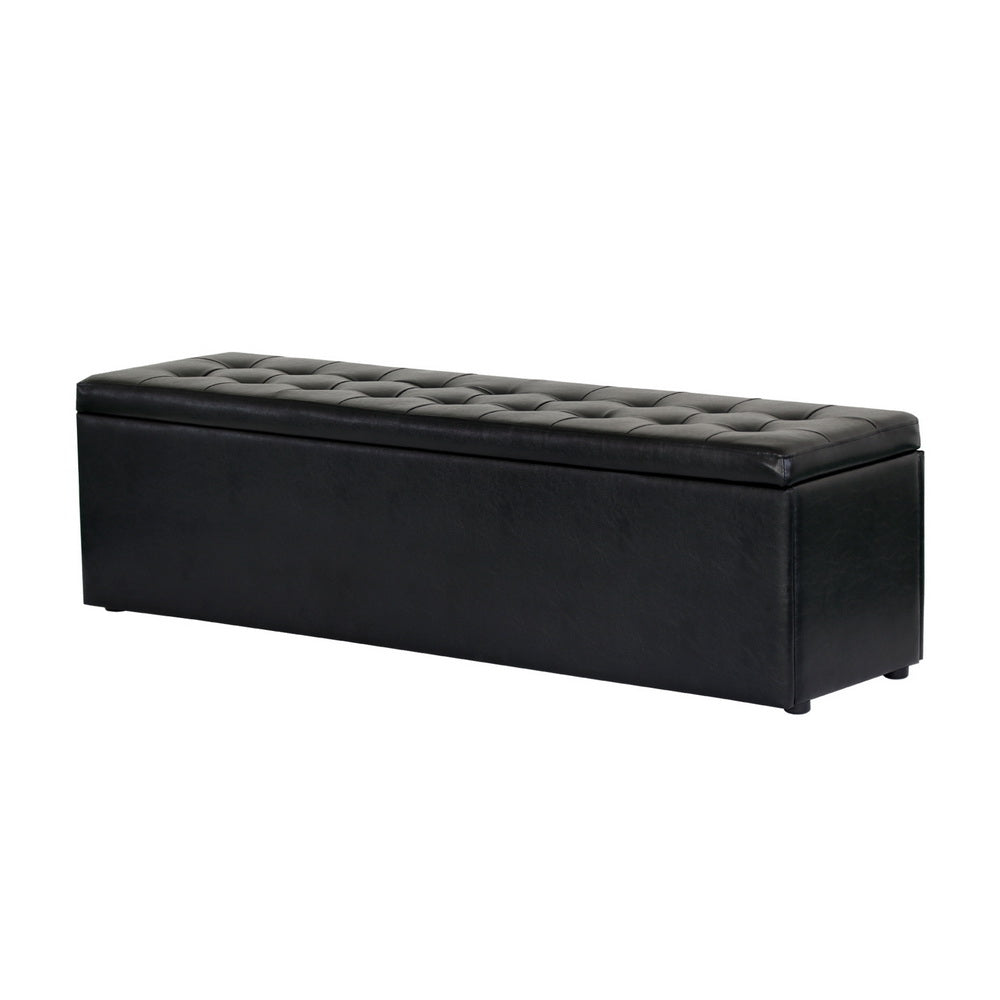 Elegant Upholstered Storage Ottoman Bench