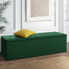Elegant Upholstered Storage Ottoman Bench