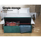 Elegant Upholstered Storage Ottoman Bench