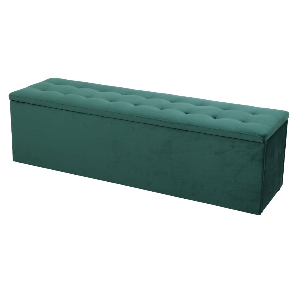 Elegant Upholstered Storage Ottoman Bench