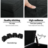 Artiss Charcoal Storage Ottoman Blanket Box