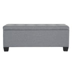 Artiss 97cm Grey Linen Storage Ottoman