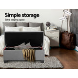 Artiss Light Grey Storage Ottoman & Blanket Box