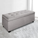 Artiss Light Grey Storage Ottoman & Blanket Box