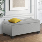 Artiss Light Grey Storage Ottoman & Blanket Box