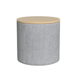 Artiss Round Storage Ottoman with Lid
