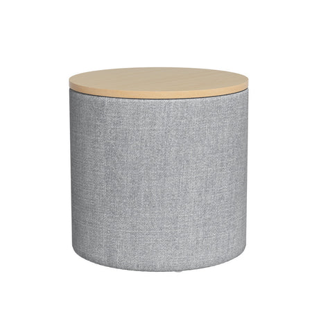 Artiss Round Storage Ottoman with Lid