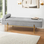 Artiss Modern Boucle Storage Ottoman Bed