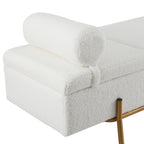 Artiss Modern Boucle Storage Ottoman Bed