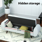 Artiss 140cm Storage Ottoman in Grey
