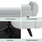 Artiss 140cm Storage Ottoman in Grey