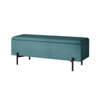 Artiss Velvet Green Storage Ottoman 140cm
