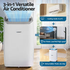 Devanti 14000BTU Portable Air Conditioner & Dehumidifier Fan