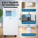 Devanti 3-in-1 Portable Air Conditioner Dehumidifier Fan 7000BTU