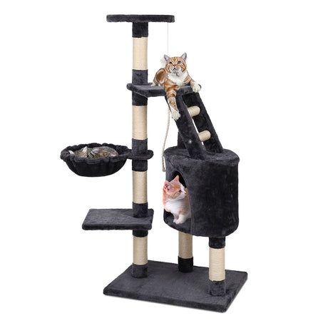 i.Pet Cat Tree 120cm Tower Scratching Post Scratcher Wood Condo House Bed Toys