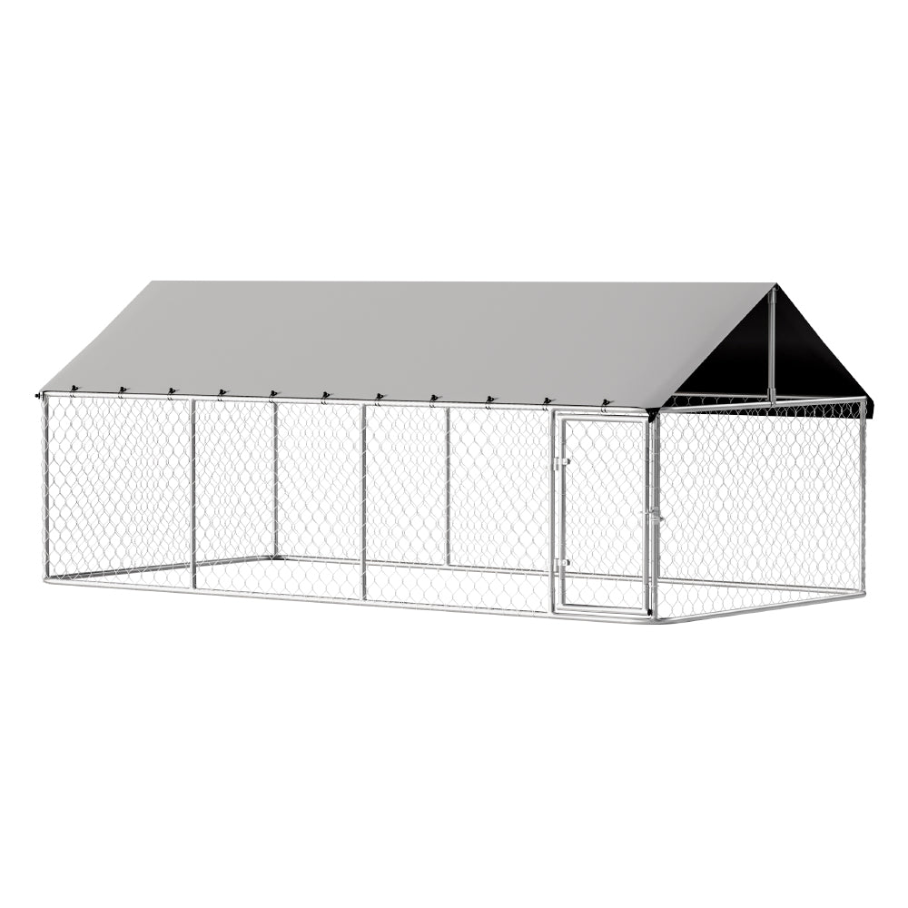 Large Outdoor Pet Kennel XL Enclosure 2Mx4M