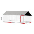 Large Outdoor Pet Kennel XL Enclosure 2Mx4M