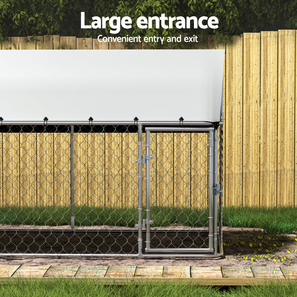 Large Outdoor Pet Kennel XL Enclosure 2Mx4M