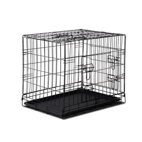 24" Three-Door Dog Cage Crate Kennel