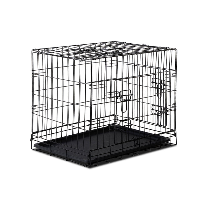 24" Three-Door Dog Cage Crate Kennel