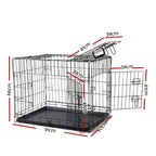 36" Triple-Door Dog Cage Kennel