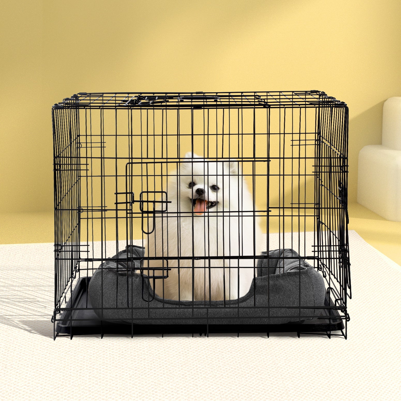 36" Triple-Door Dog Cage Kennel