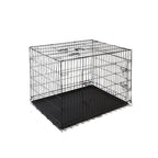 Large 42" Three-Door Dog Cage Crate