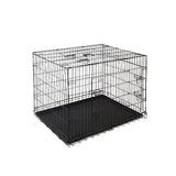 Large 42" Three-Door Dog Cage Crate