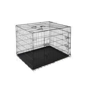 Large 48" Triple-Door Dog Cage Crate