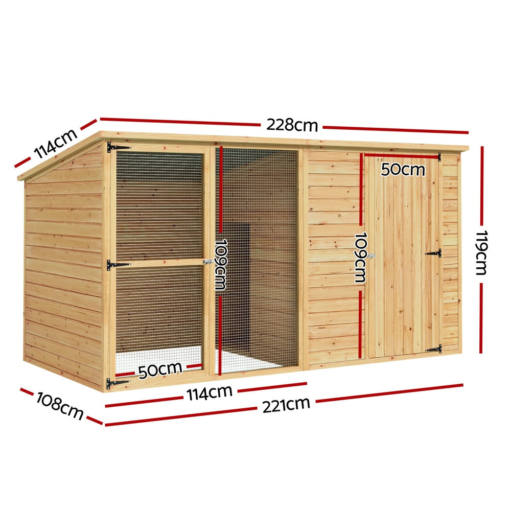 Extra Large Wooden Outdoor Dog Kennel