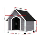 Spacious Weatherproof Wooden Dog Kennel