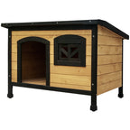 Large Wooden Dog Kennel for Indoor/Outdoor Use