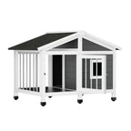 Large Wooden Outdoor Dog Kennel House