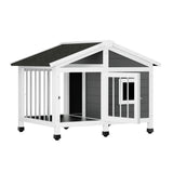 Large Wooden Outdoor Dog Kennel House
