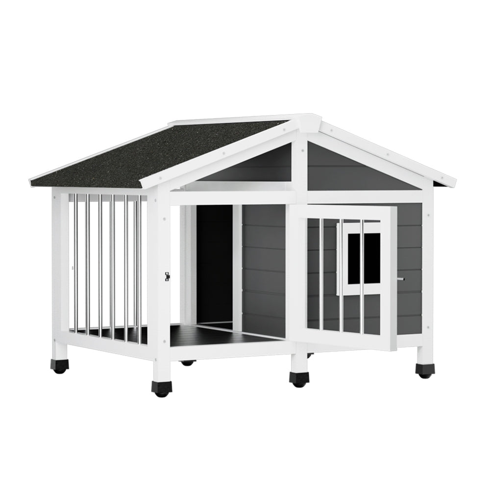 Large Wooden Outdoor Dog Kennel House