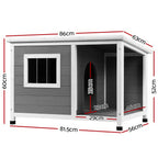 Large Wooden Outdoor Dog Kennel House