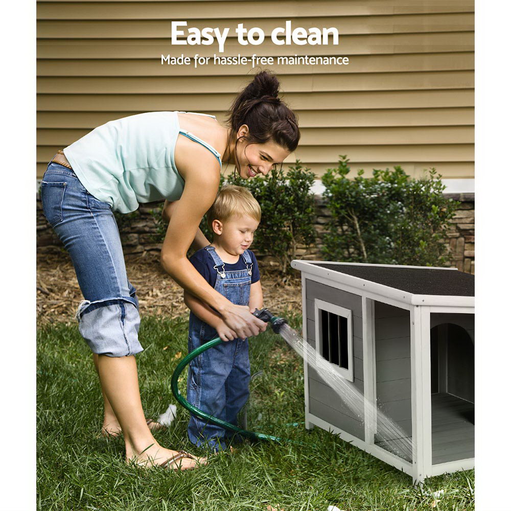 Large Wooden Outdoor Dog Kennel House