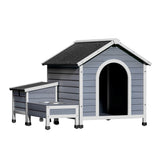 Large Outdoor Wooden Dog Kennel House
