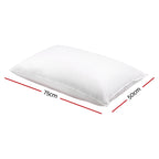 Giselle Bedding Duck Feather Down Pillows - Twin Pack