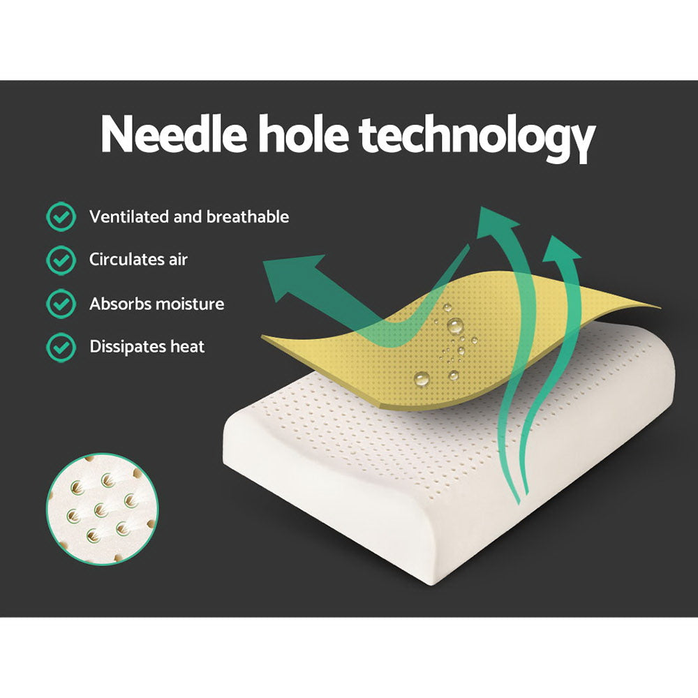 Giselle Bedding 2-Zone Natural Latex Pillows