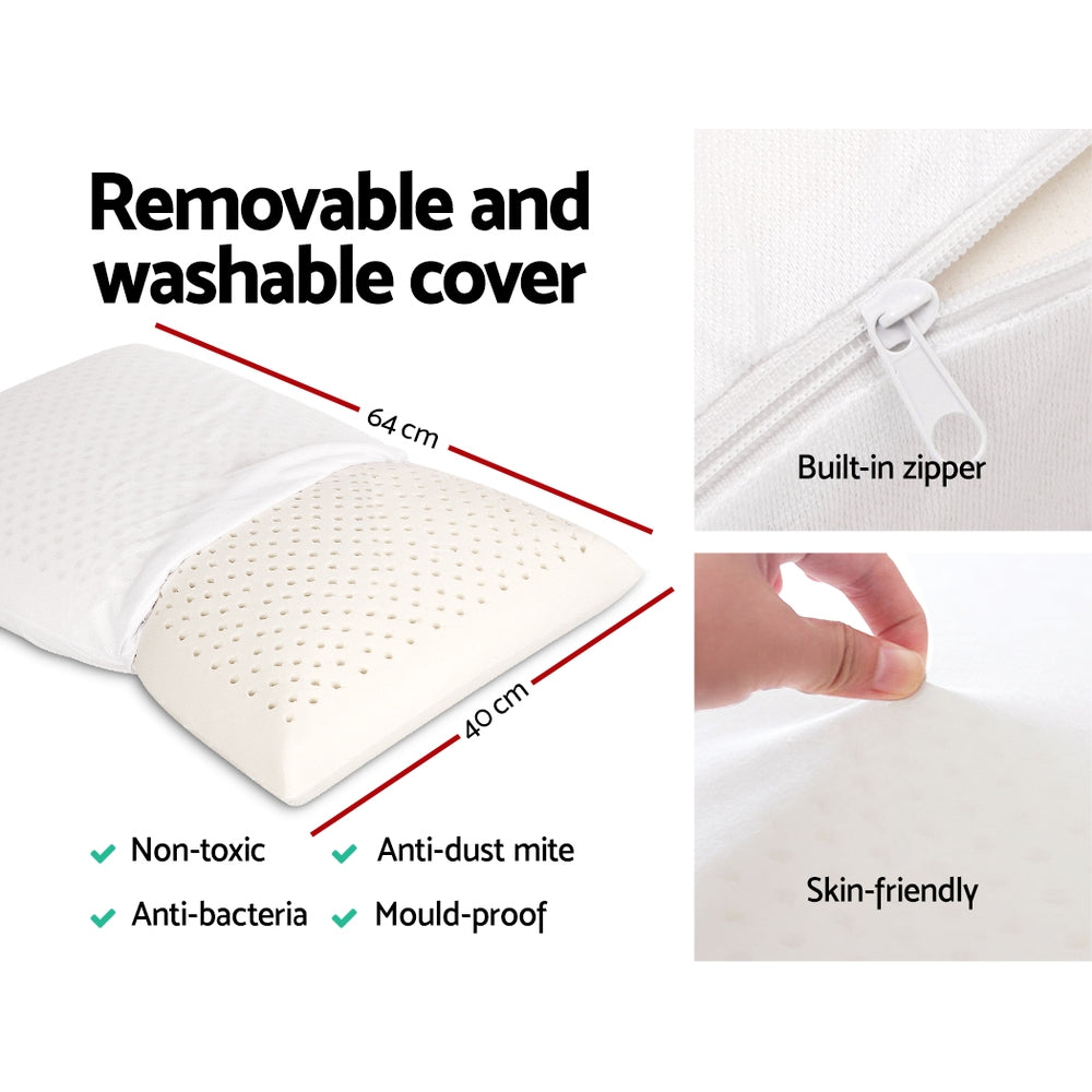 Giselle Bedding 100% Natural Latex Pillow Twin Pack