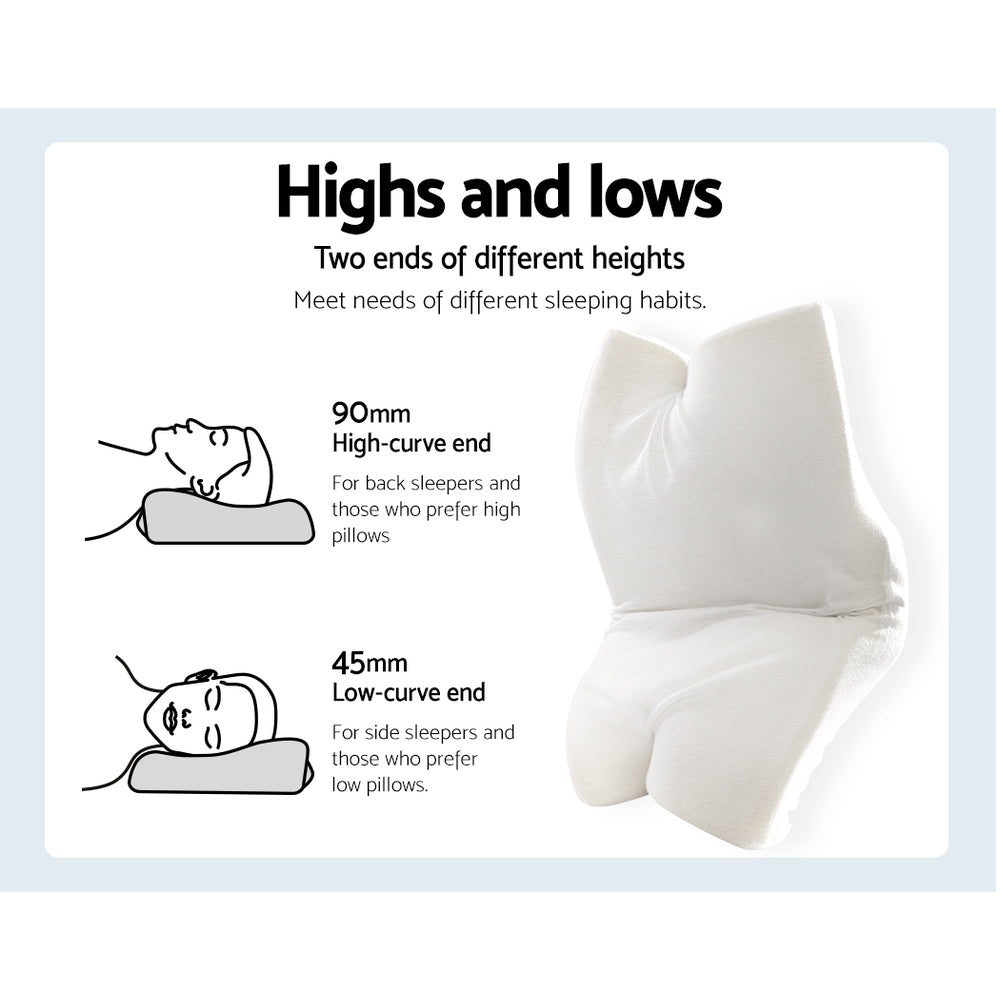 Giselle Bedding Contour Memory Foam Pillow