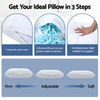 Giselle Bedding Adjustable Shredded Memory Foam Pillow